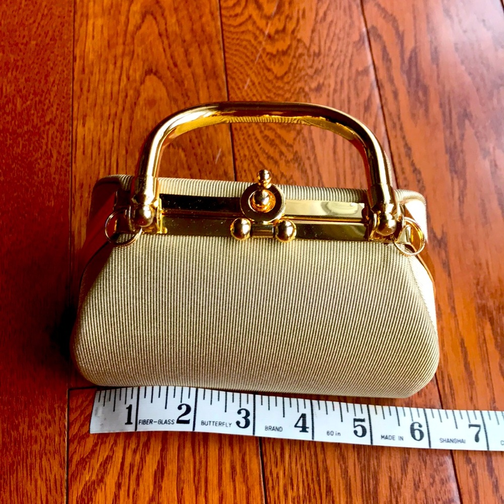 Gold evening purse